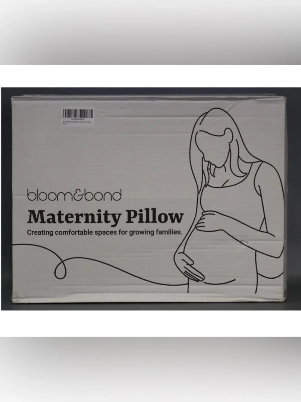 Bloom & Bond Maternity Pillow U-Shape Full Body Support Gray‎ with Travel Pillow